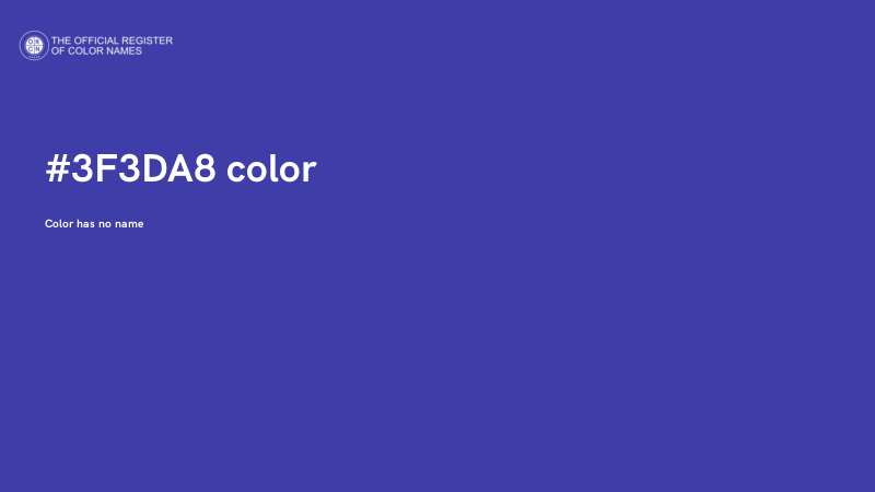 #3F3DA8 color image