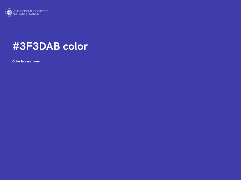 #3F3DAB color image