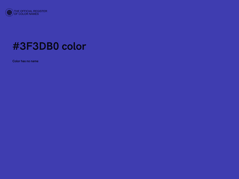 #3F3DB0 color image