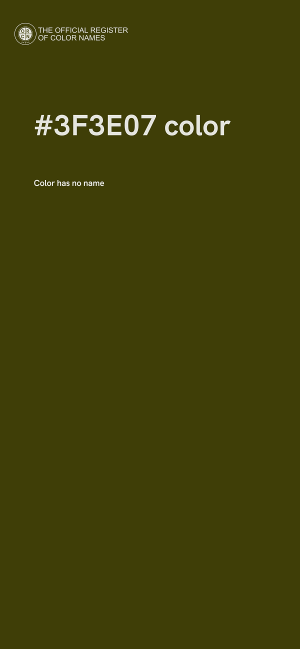 #3F3E07 color image
