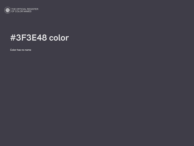 #3F3E48 color image