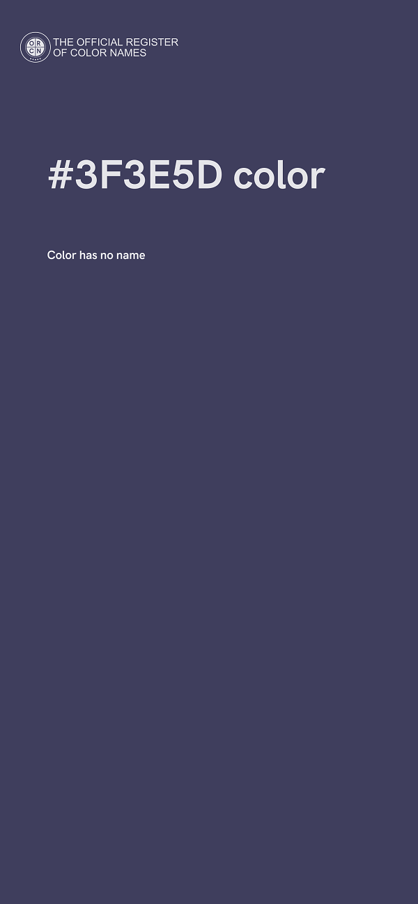 #3F3E5D color image