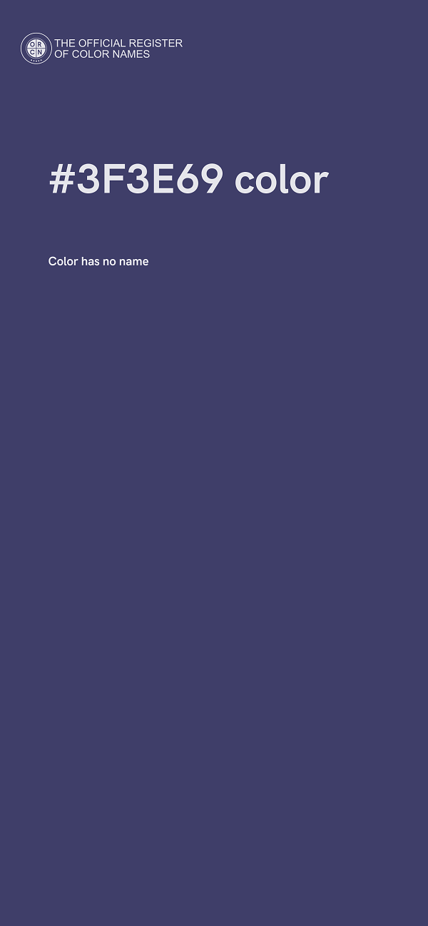 #3F3E69 color image