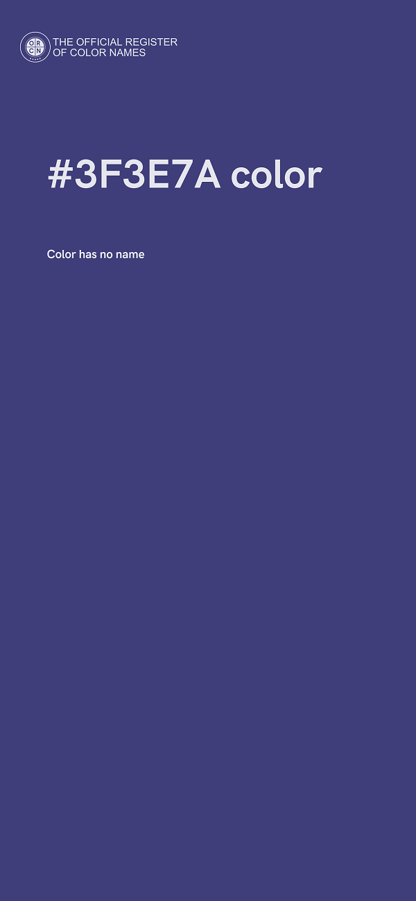 #3F3E7A color image