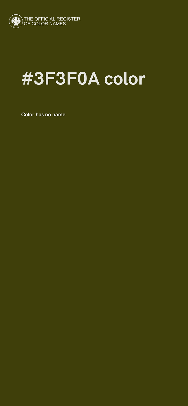 #3F3F0A color image
