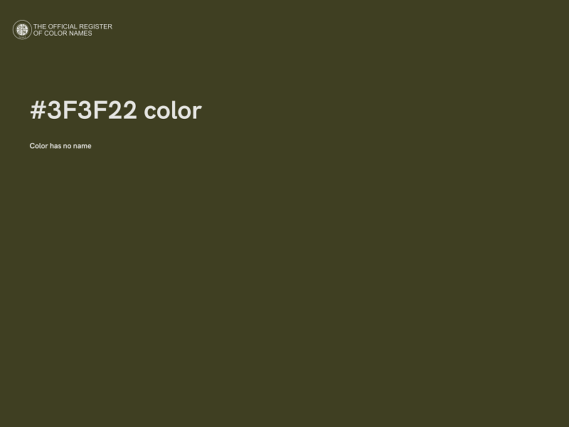 #3F3F22 color image