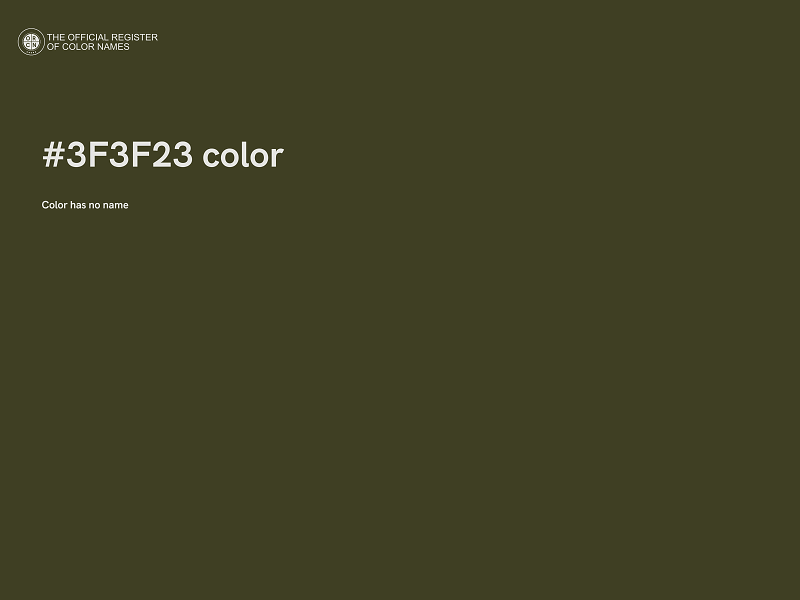 #3F3F23 color image