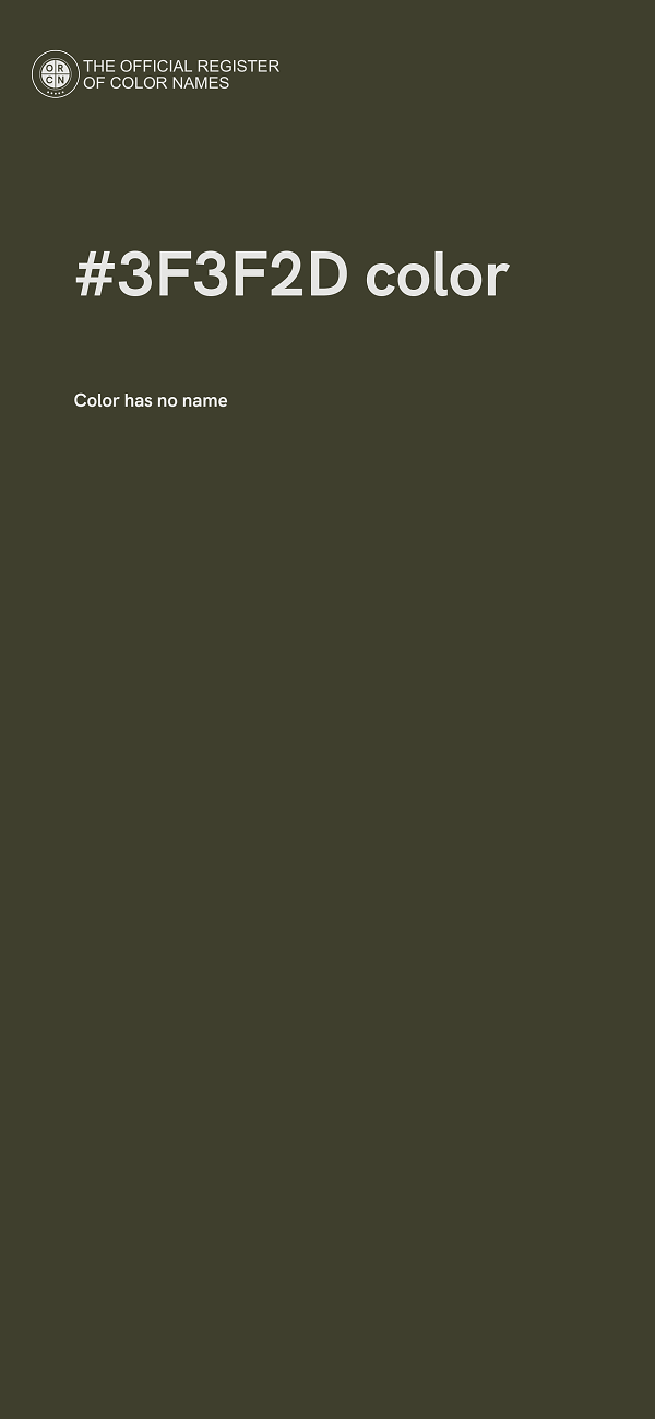 #3F3F2D color image