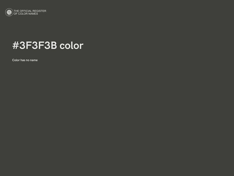 #3F3F3B color image