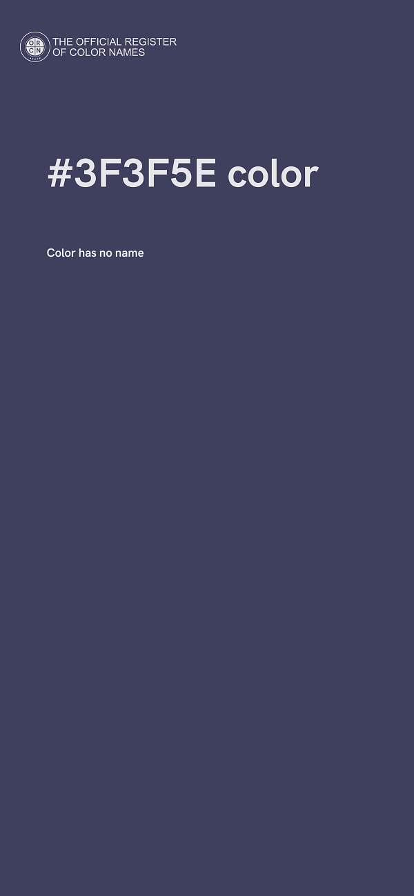#3F3F5E color image