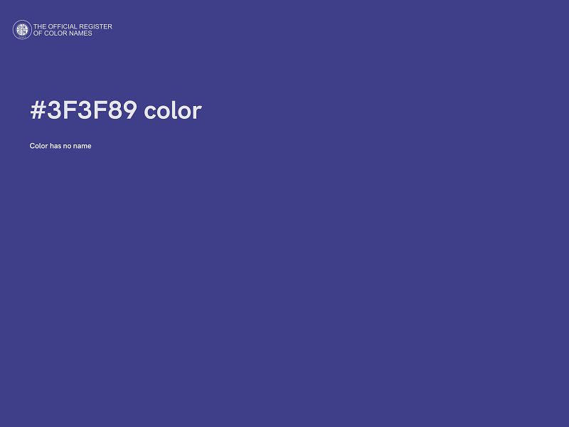 #3F3F89 color image