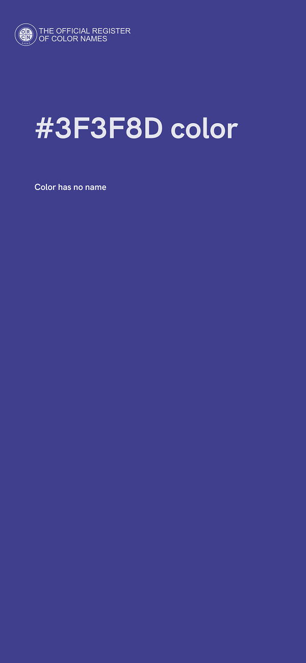 #3F3F8D color image