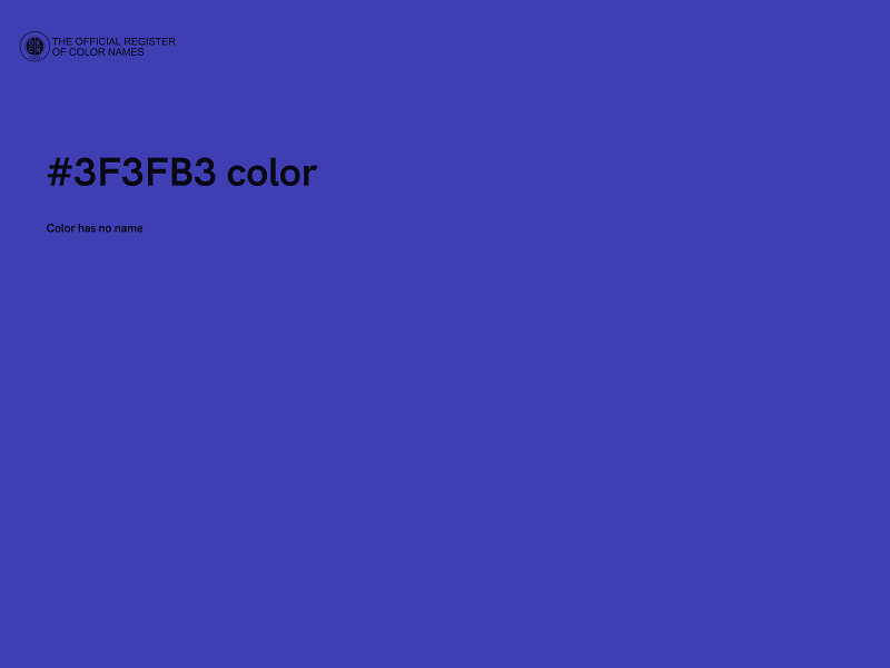 #3F3FB3 color image