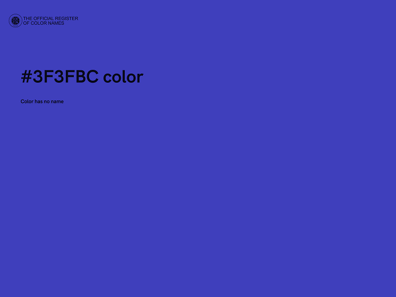 #3F3FBC color image