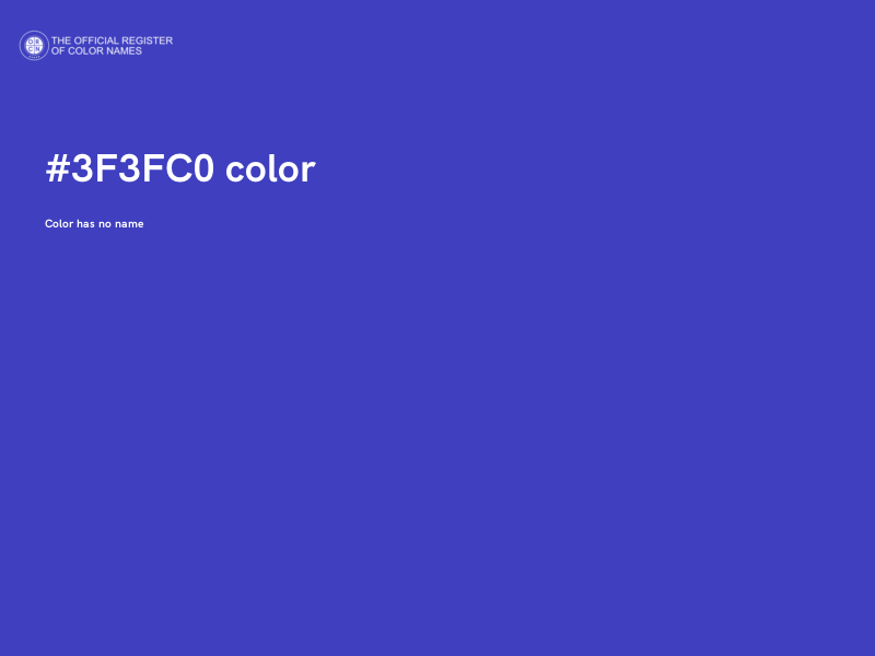 #3F3FC0 color image