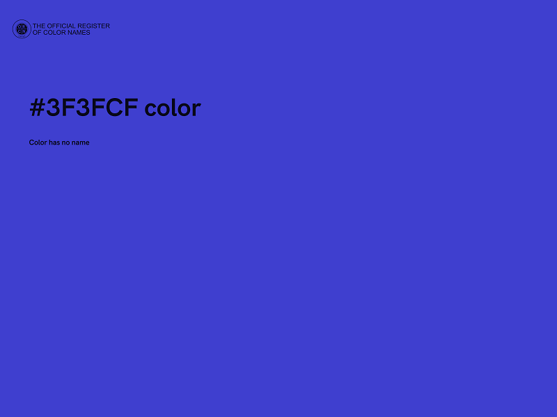 #3F3FCF color image