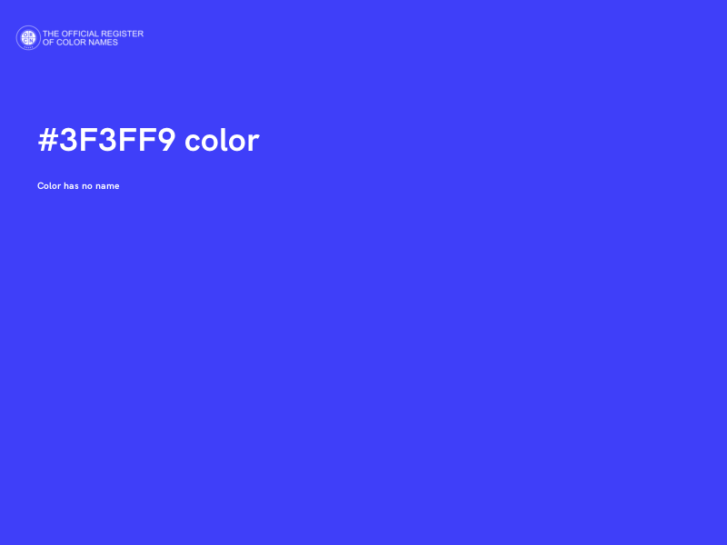#3F3FF9 color image