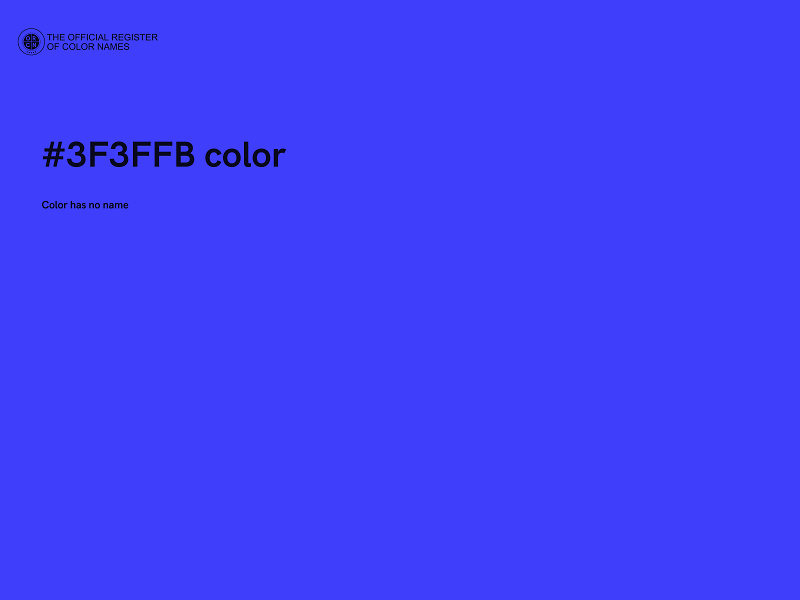 #3F3FFB color image