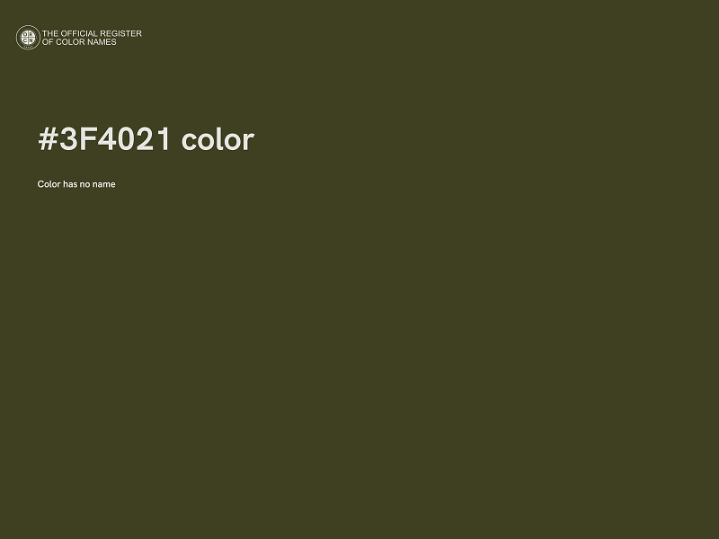 #3F4021 color image