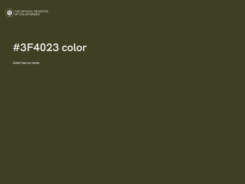 #3F4023 color image