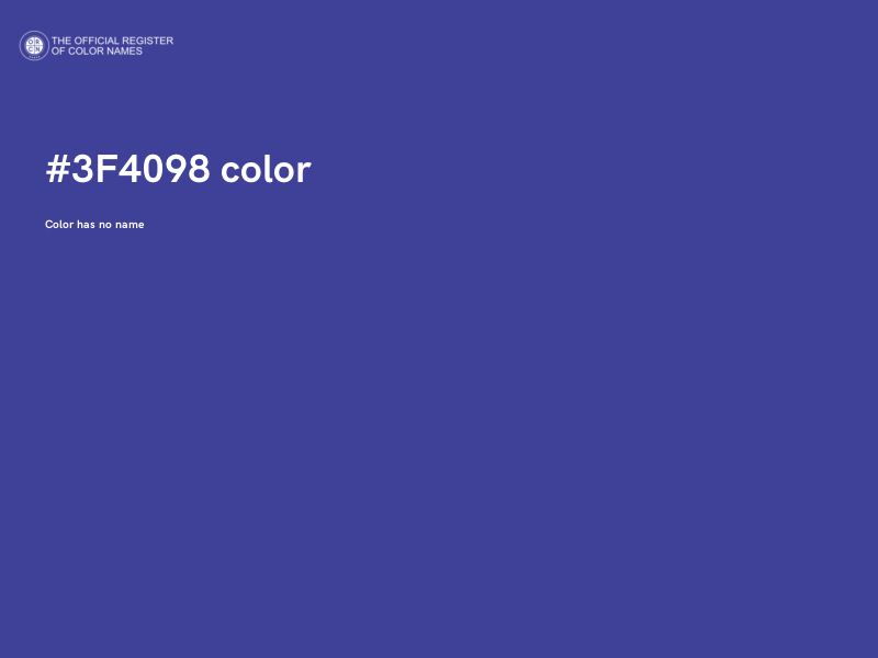 #3F4098 color image