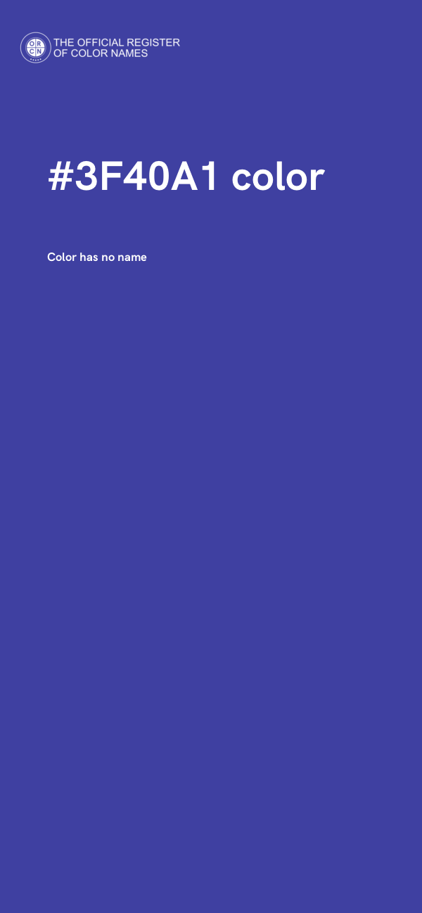 #3F40A1 color image