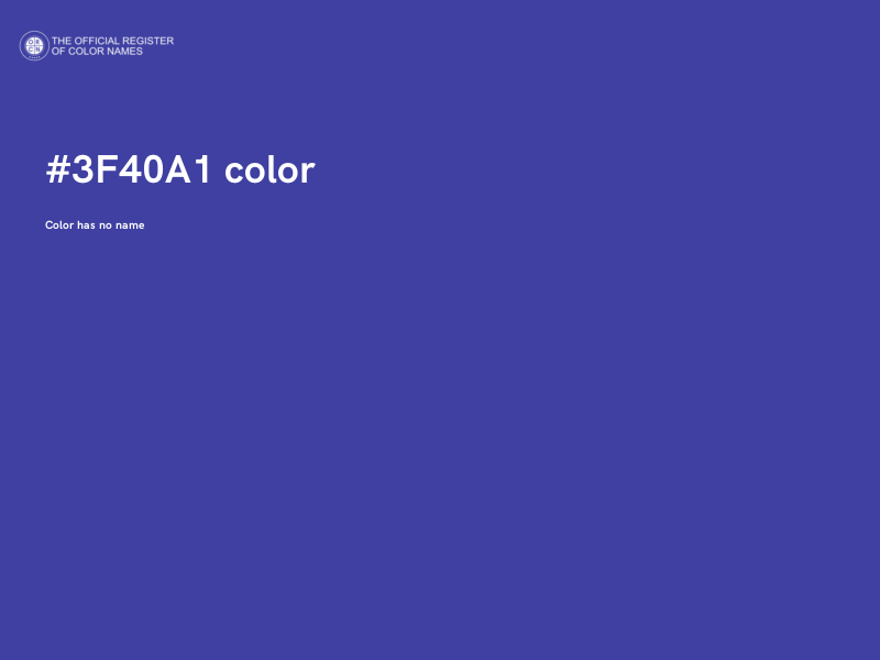 #3F40A1 color image