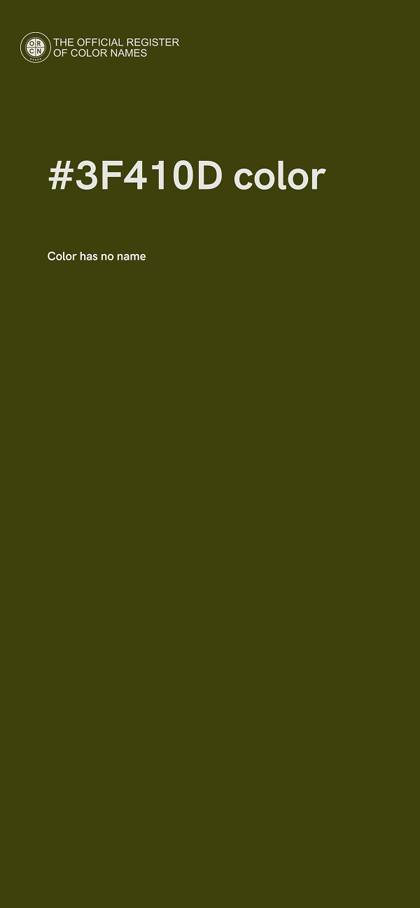 #3F410D color image