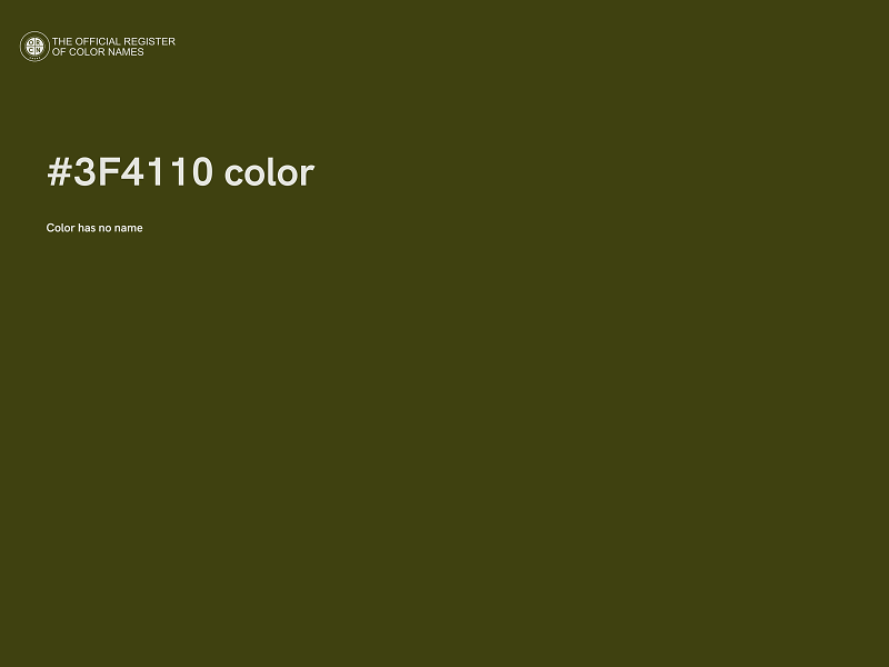 #3F4110 color image