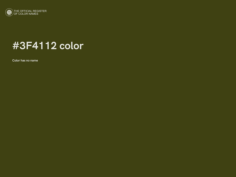 #3F4112 color image