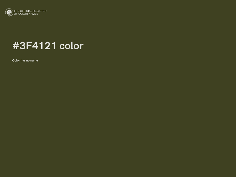 #3F4121 color image