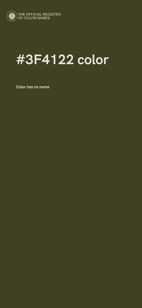 #3F4122 color image