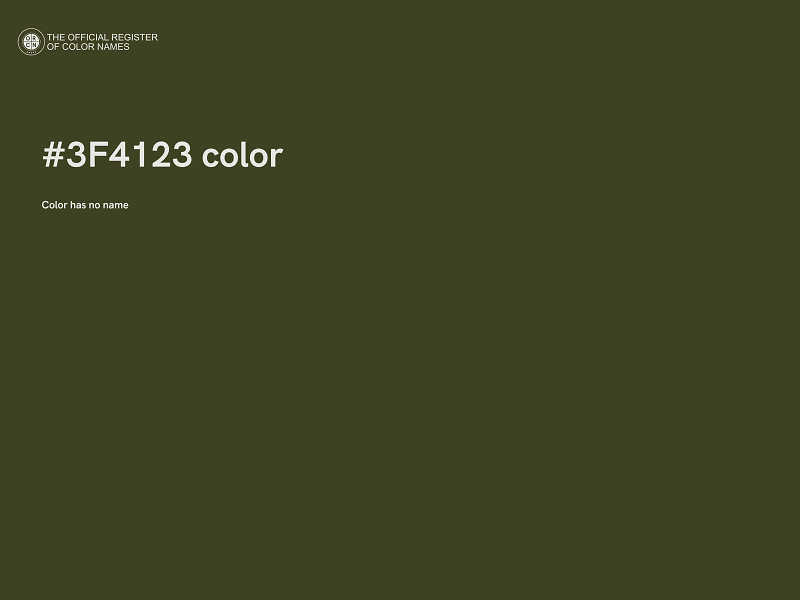 #3F4123 color image