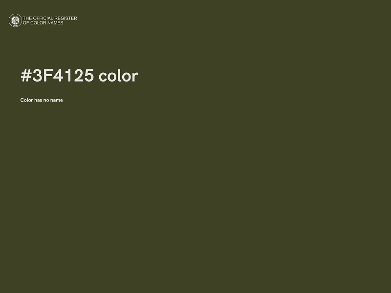 #3F4125 color image