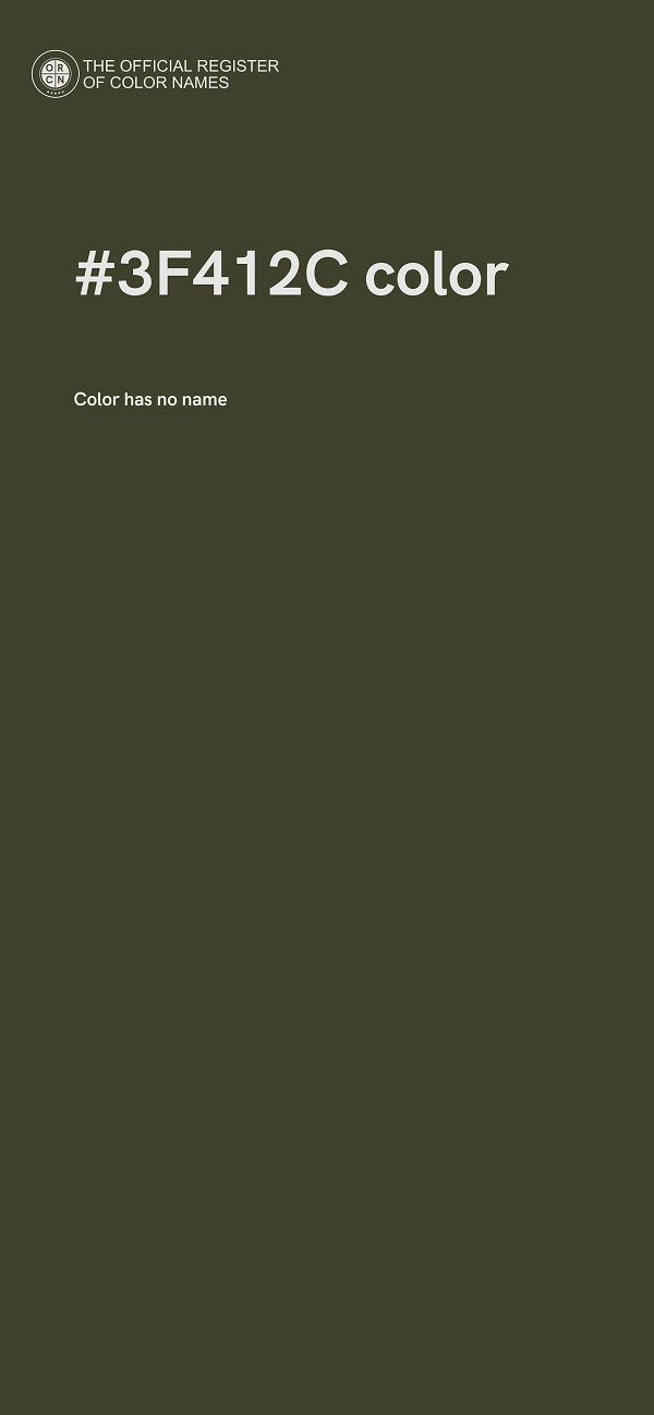 #3F412C color image