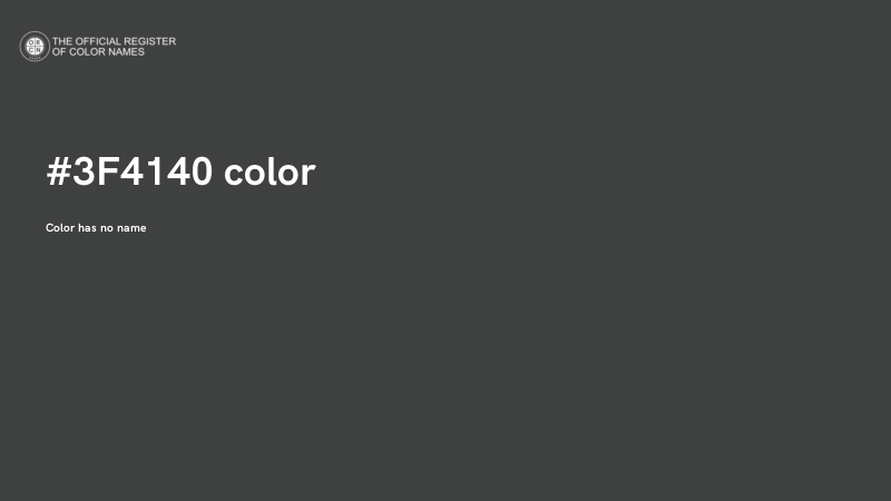 #3F4140 color image