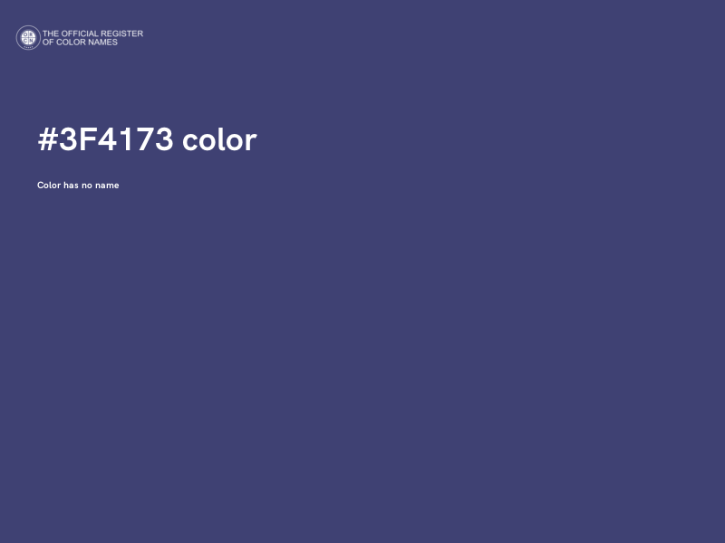 #3F4173 color image