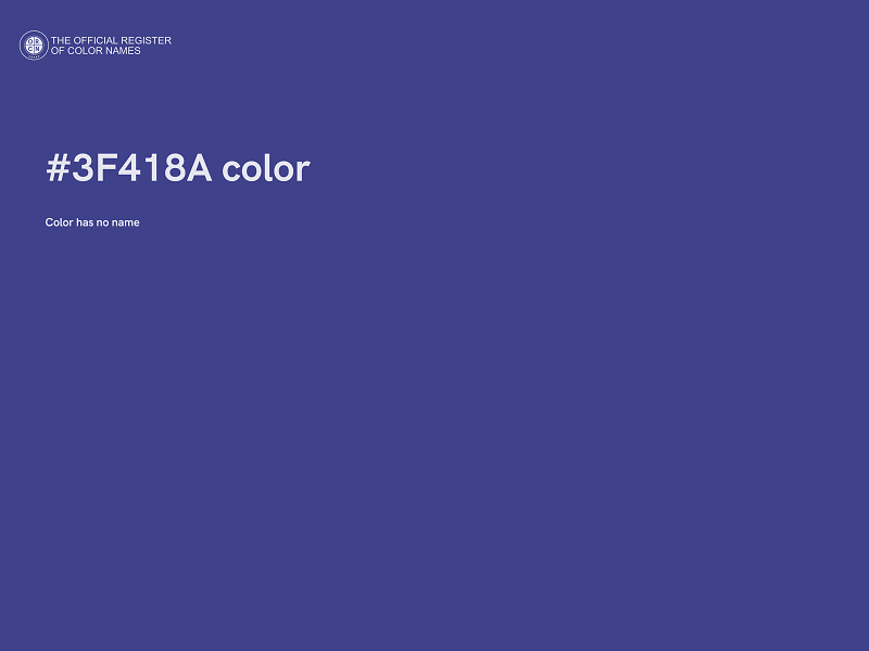 #3F418A color image