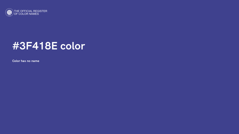 #3F418E color image
