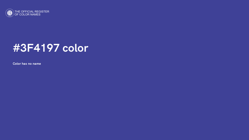 #3F4197 color image