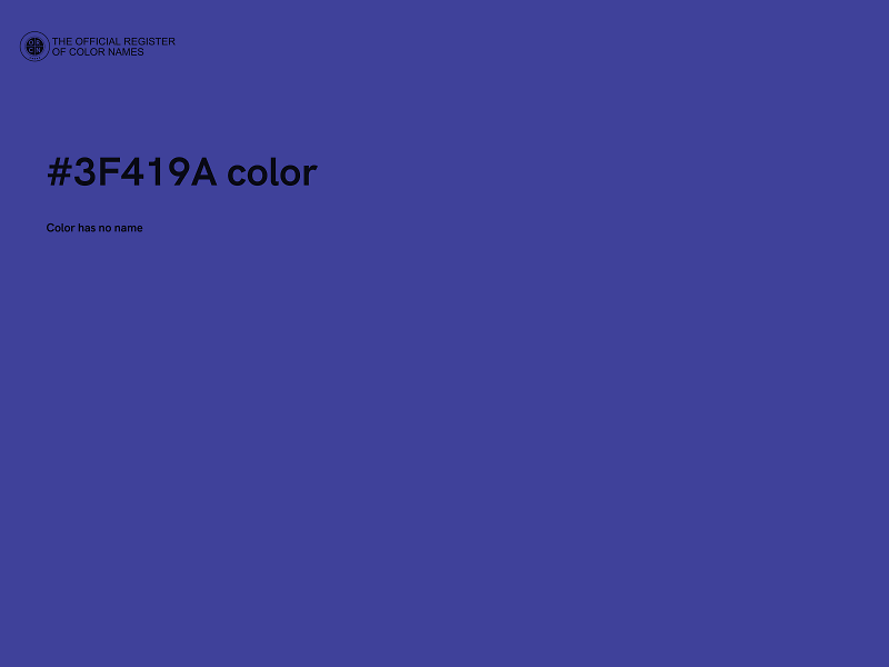 #3F419A color image