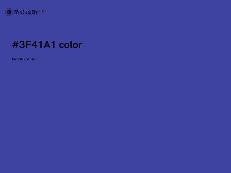 #3F41A1 color image