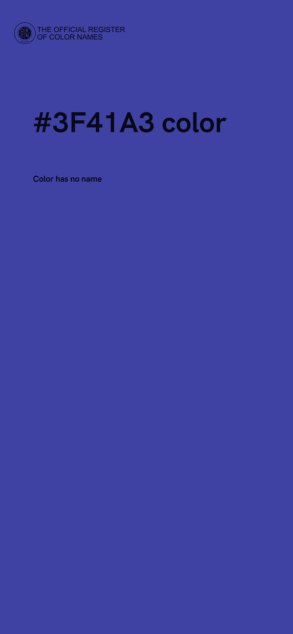 #3F41A3 color image