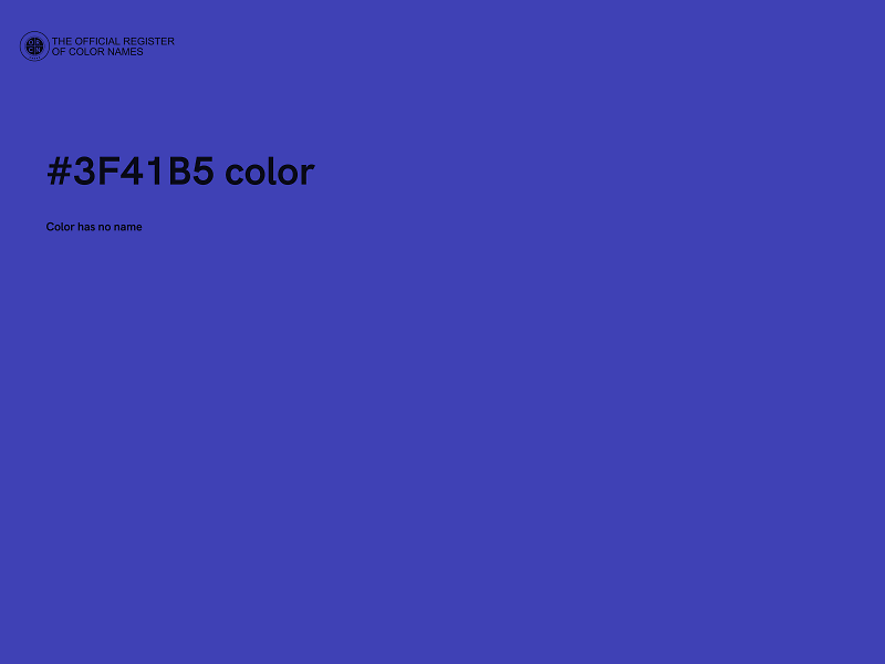 #3F41B5 color image