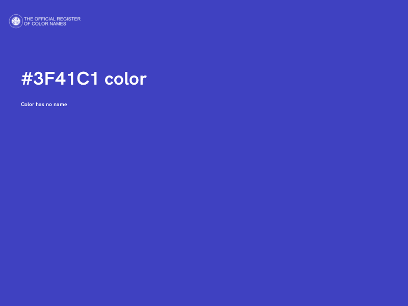 #3F41C1 color image