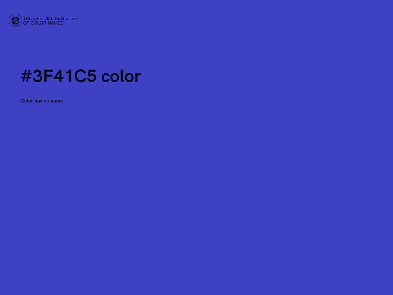 #3F41C5 color image