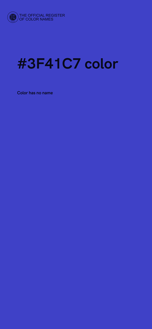 #3F41C7 color image