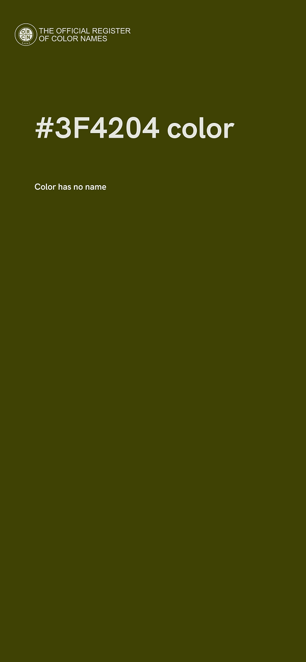 #3F4204 color image