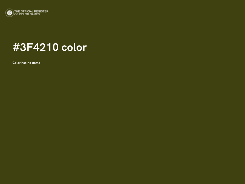 #3F4210 color image