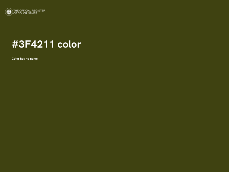 #3F4211 color image